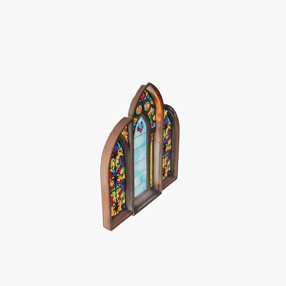 Gothic Stained Glass model pack