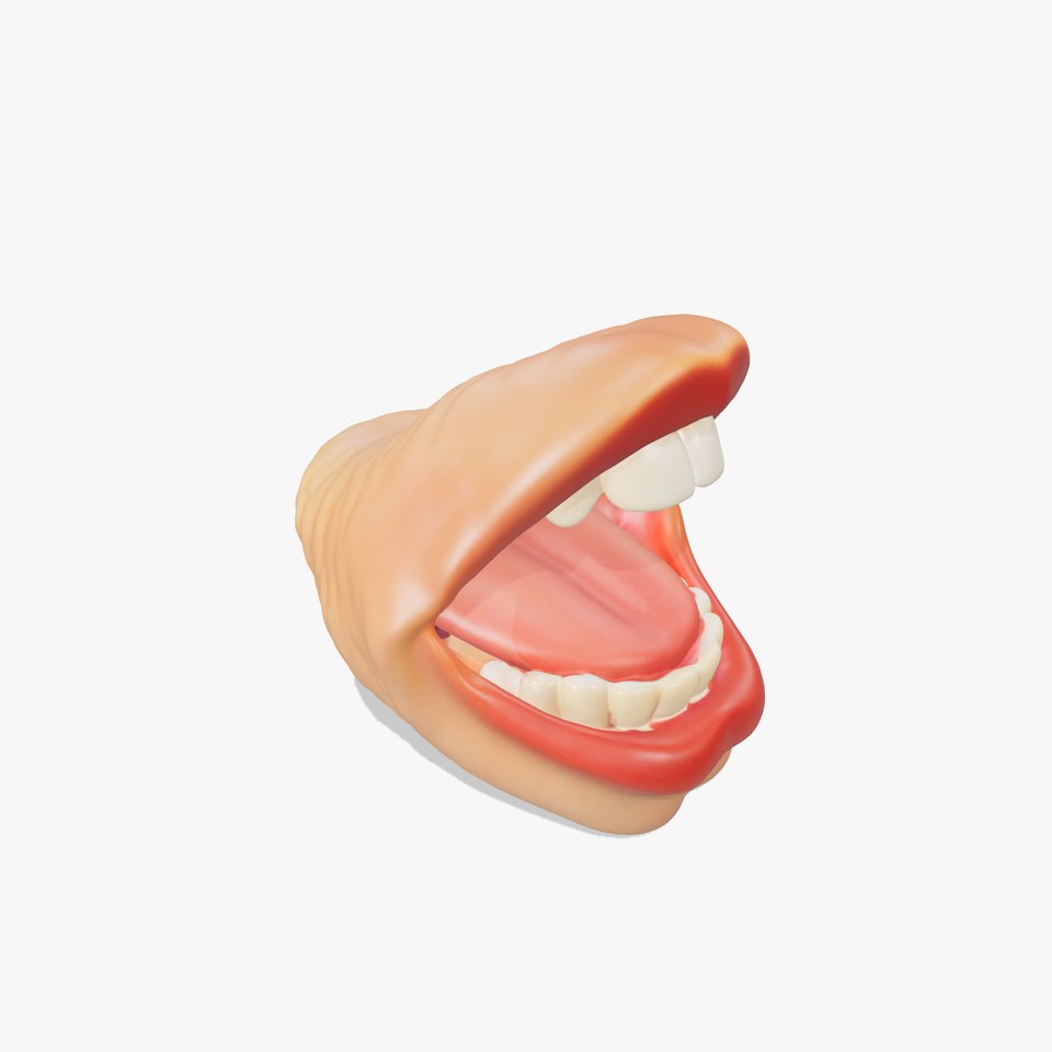 Realistic Human Mouth model pack
