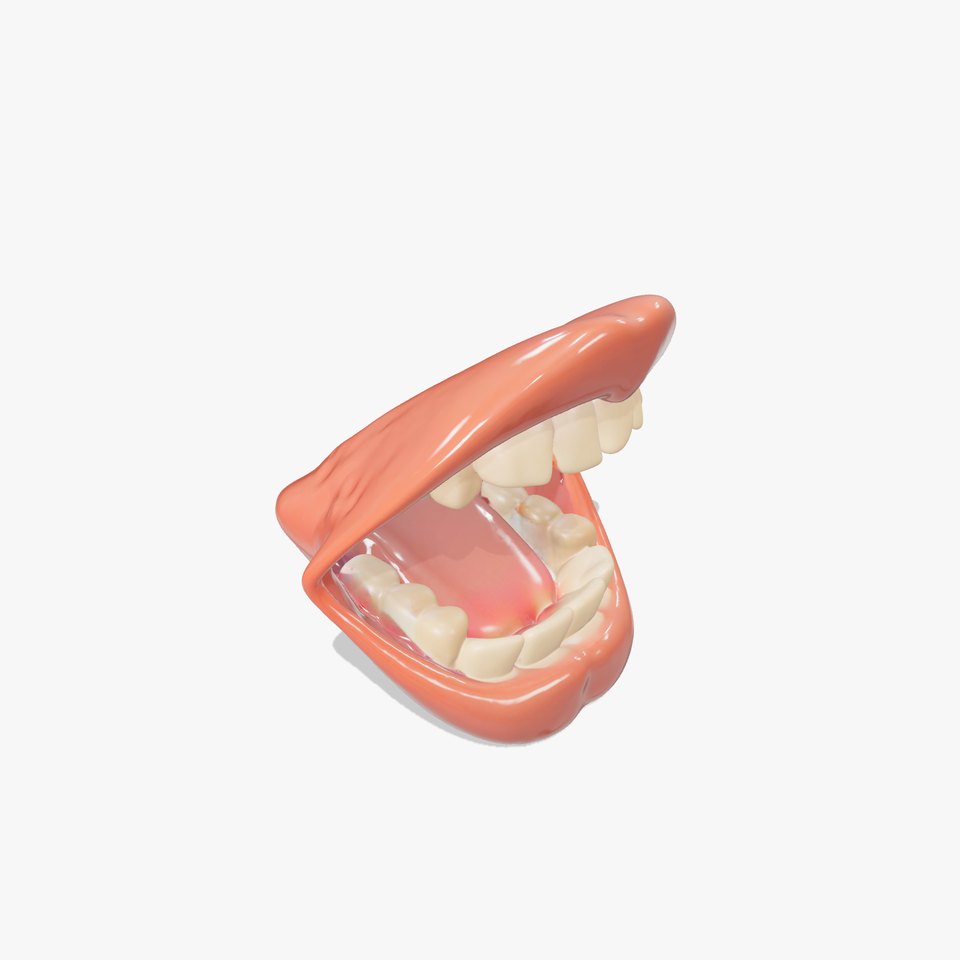 Detailed Human Mouth model pack