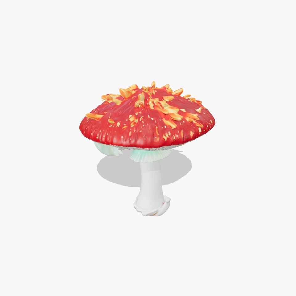Vibrant Mushroom Cap model pack