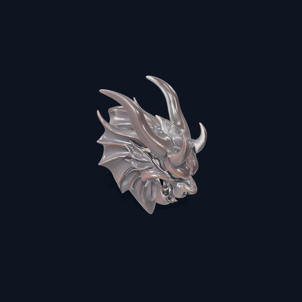 Dark Dragon Sculpture model pack