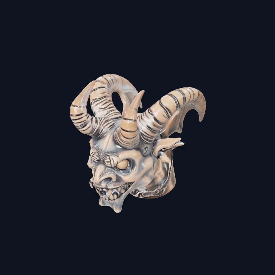 Antique Demon Bust model pack