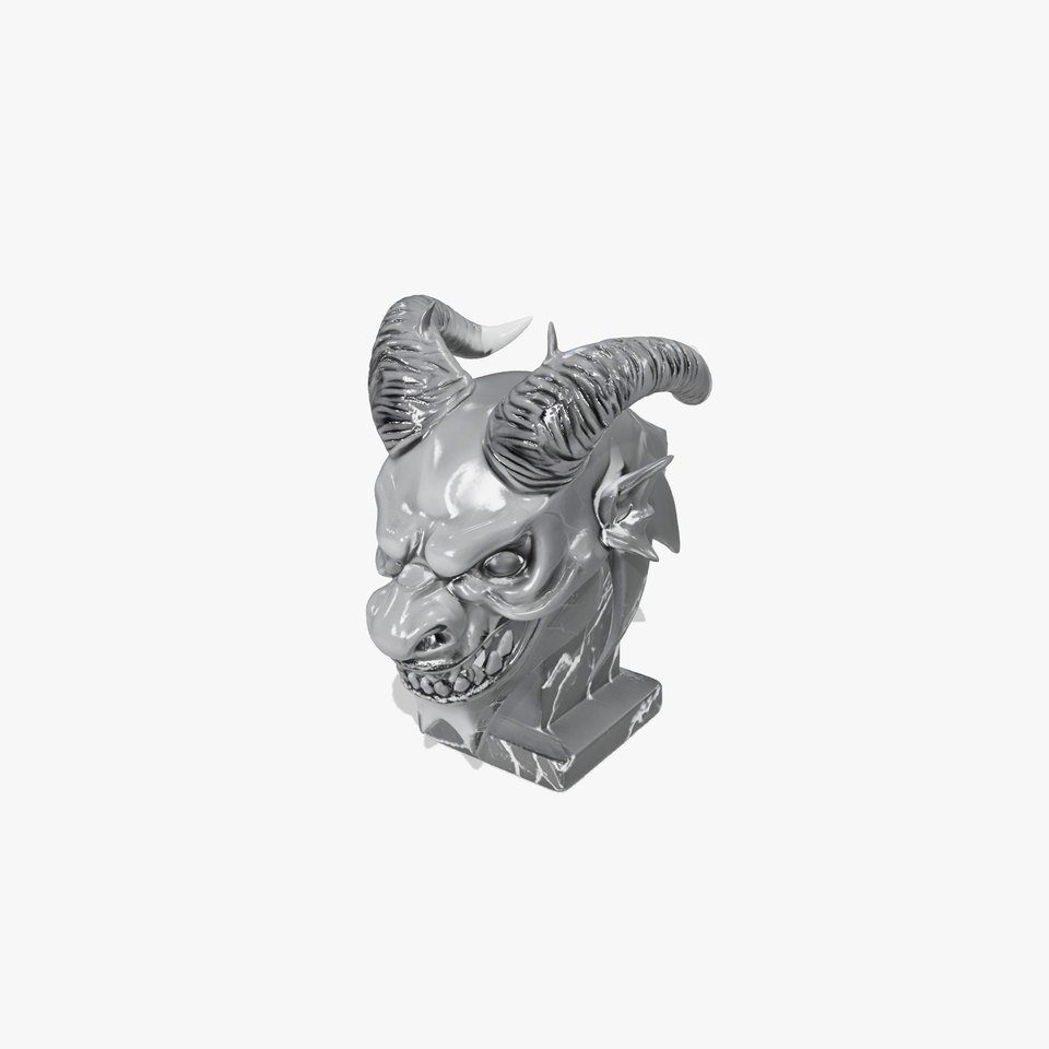Demonic Black Sculpture model pack
