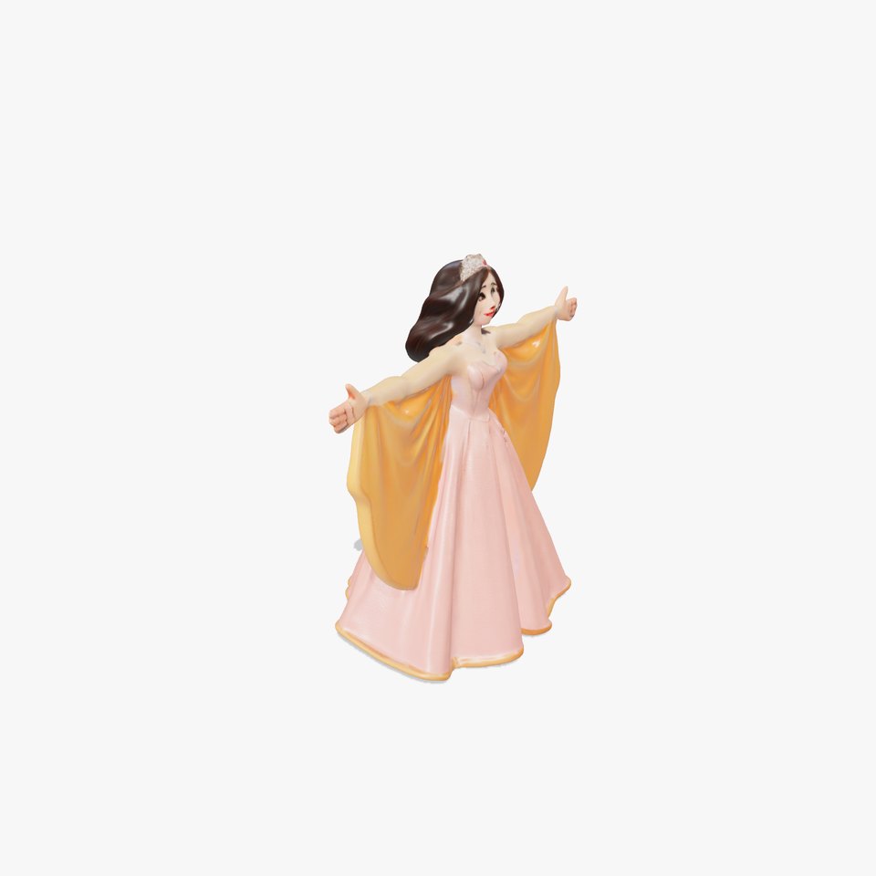 Graceful Princess Gown model pack