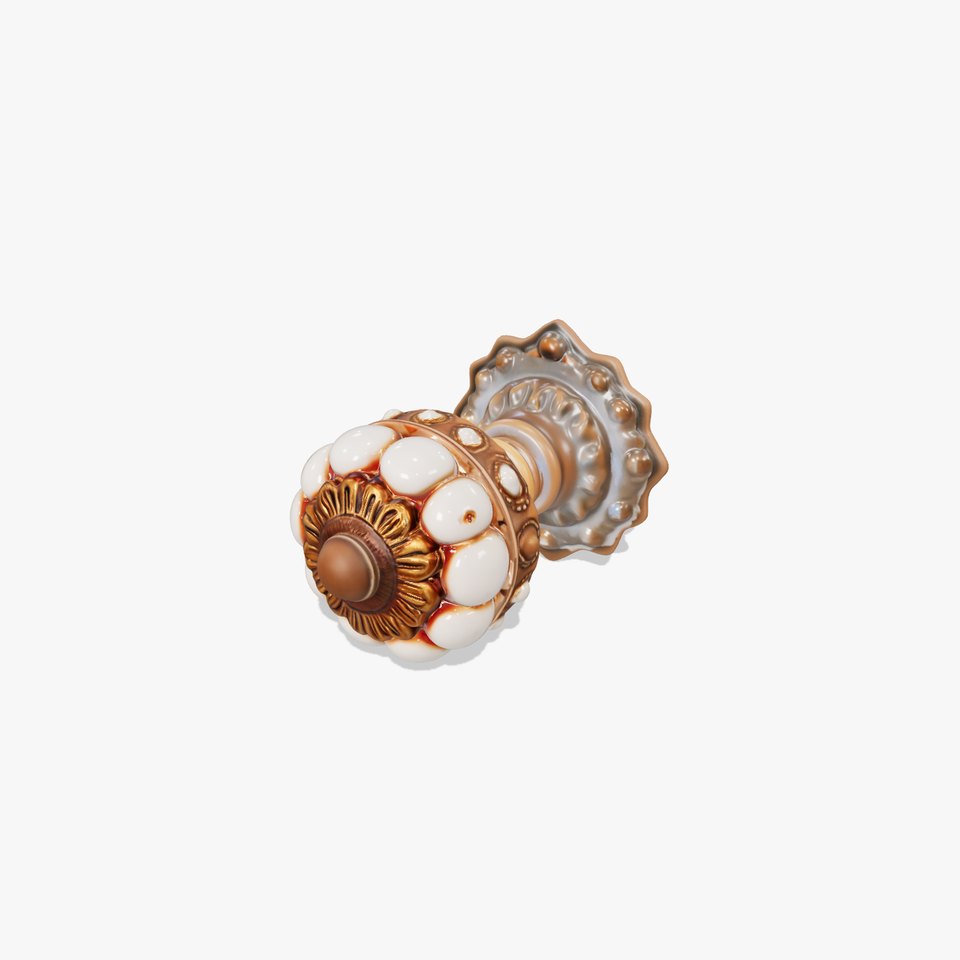 Ornate Gold Door Knob model pack
