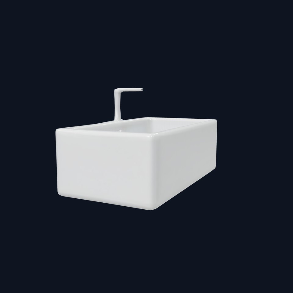 Modern White Basin model pack