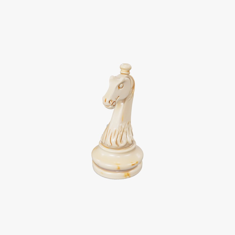 Ivory Knight Chess Piece model pack
