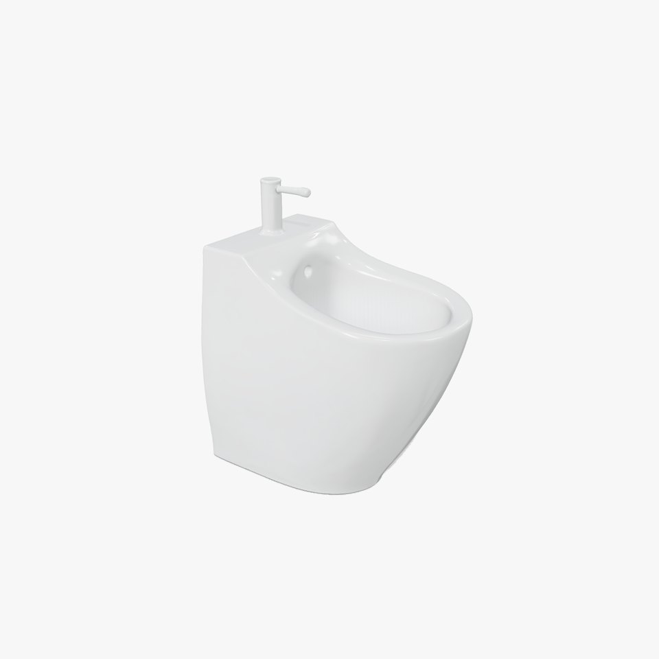 Sleek White Bidet model pack