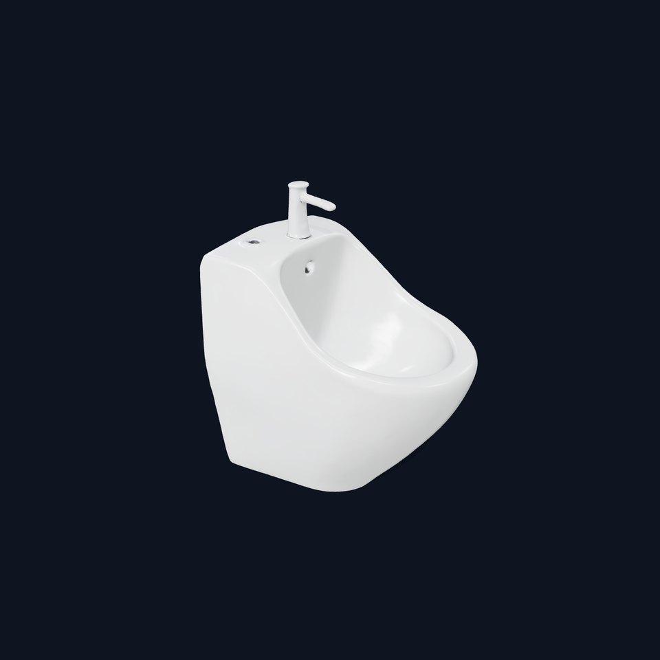 Glossy Ceramic Bidet model pack