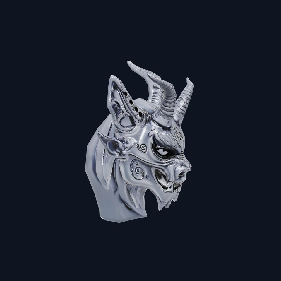 Demonic Black Mask model pack