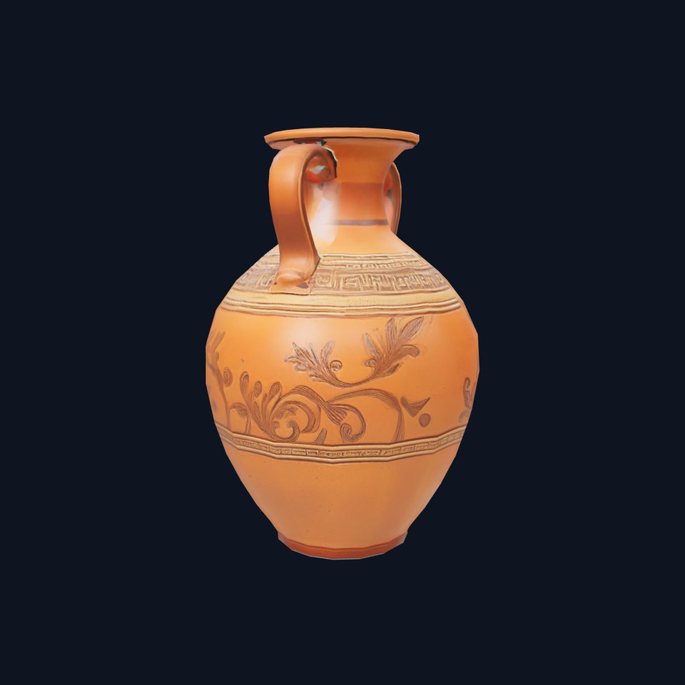 Elegant Terracotta Amphora model pack