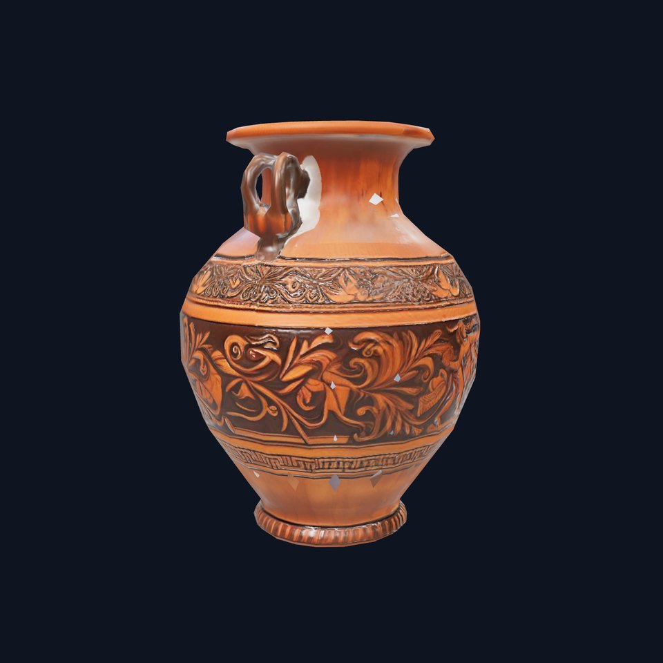 Greek Ornate Vase model pack