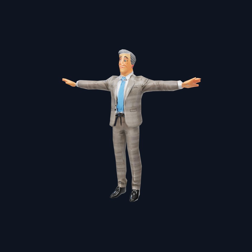Stylish Businessman Suit model pack