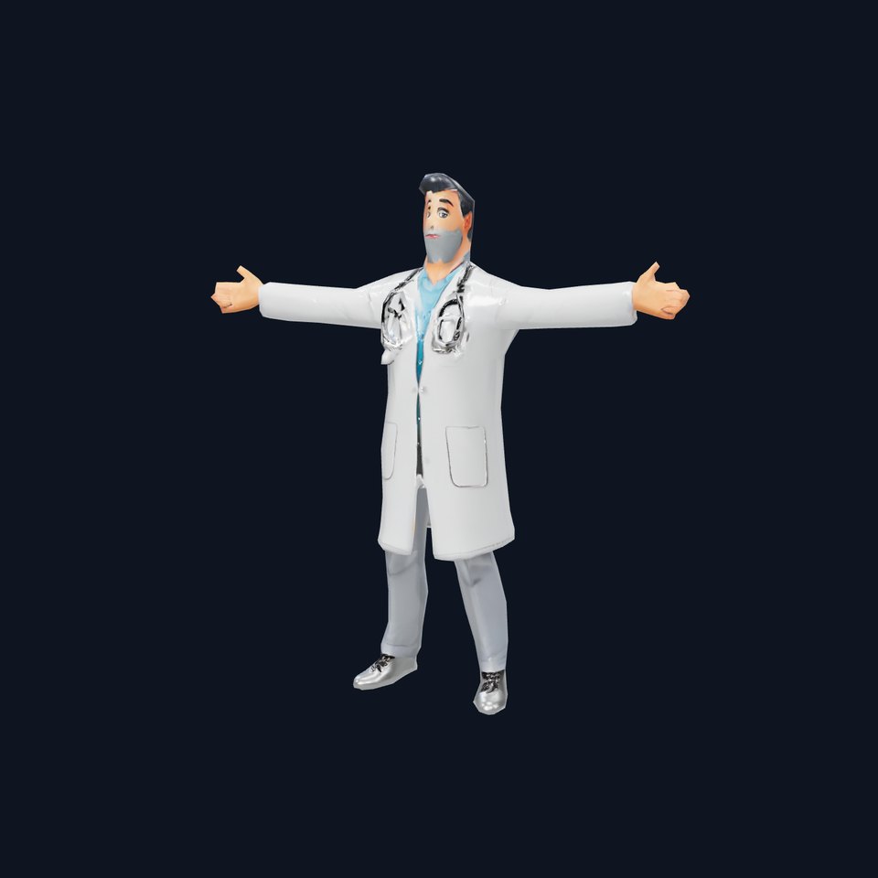 Animated Doctor Character model pack