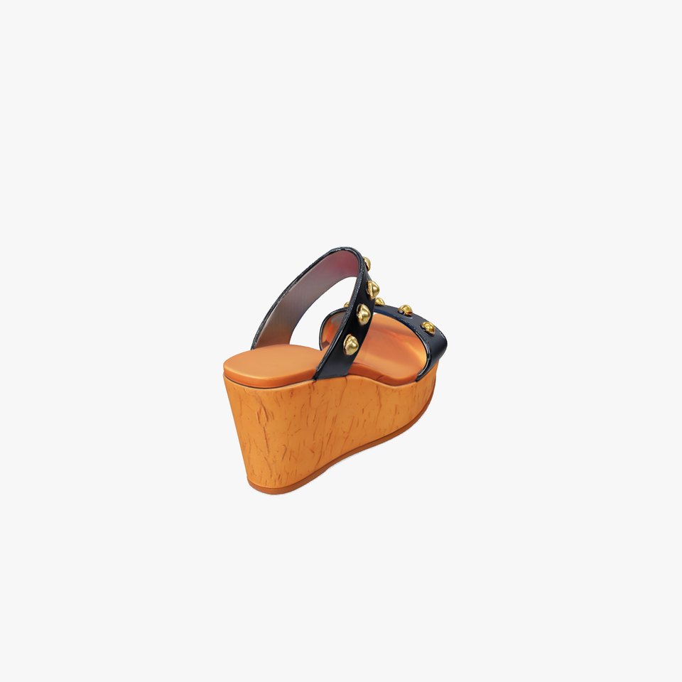 Studded Wedge Sandal model pack