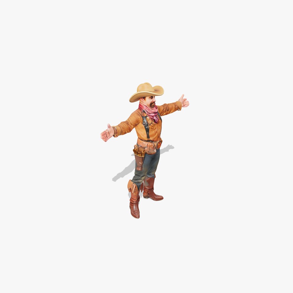 Western Cowboy Outfit model pack