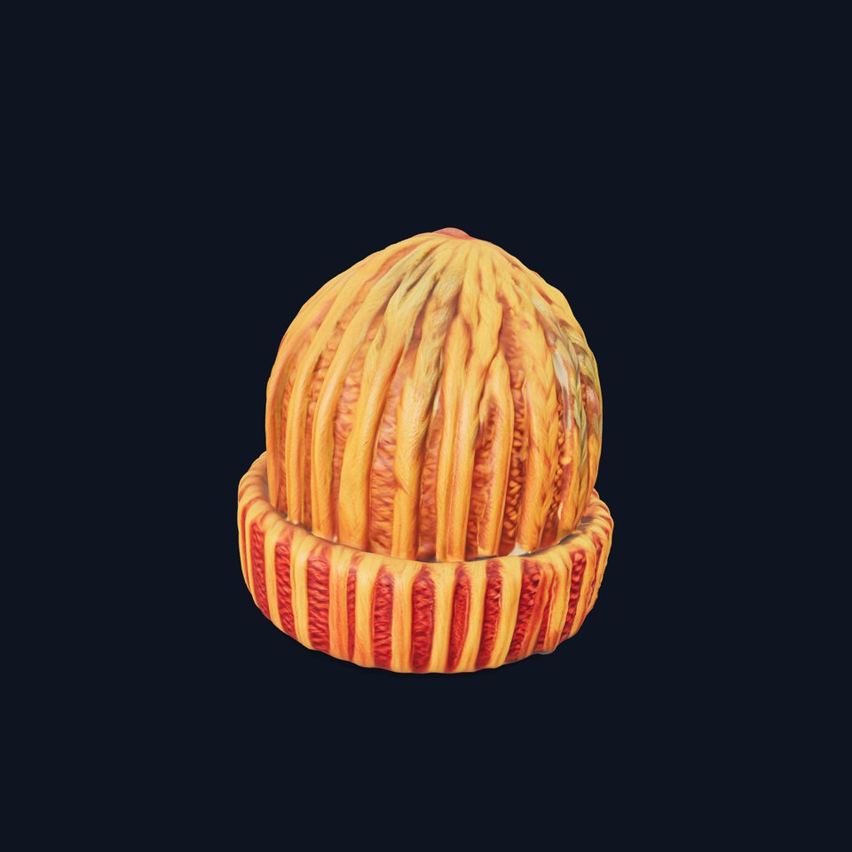 Cozy Knitted Beanie model pack