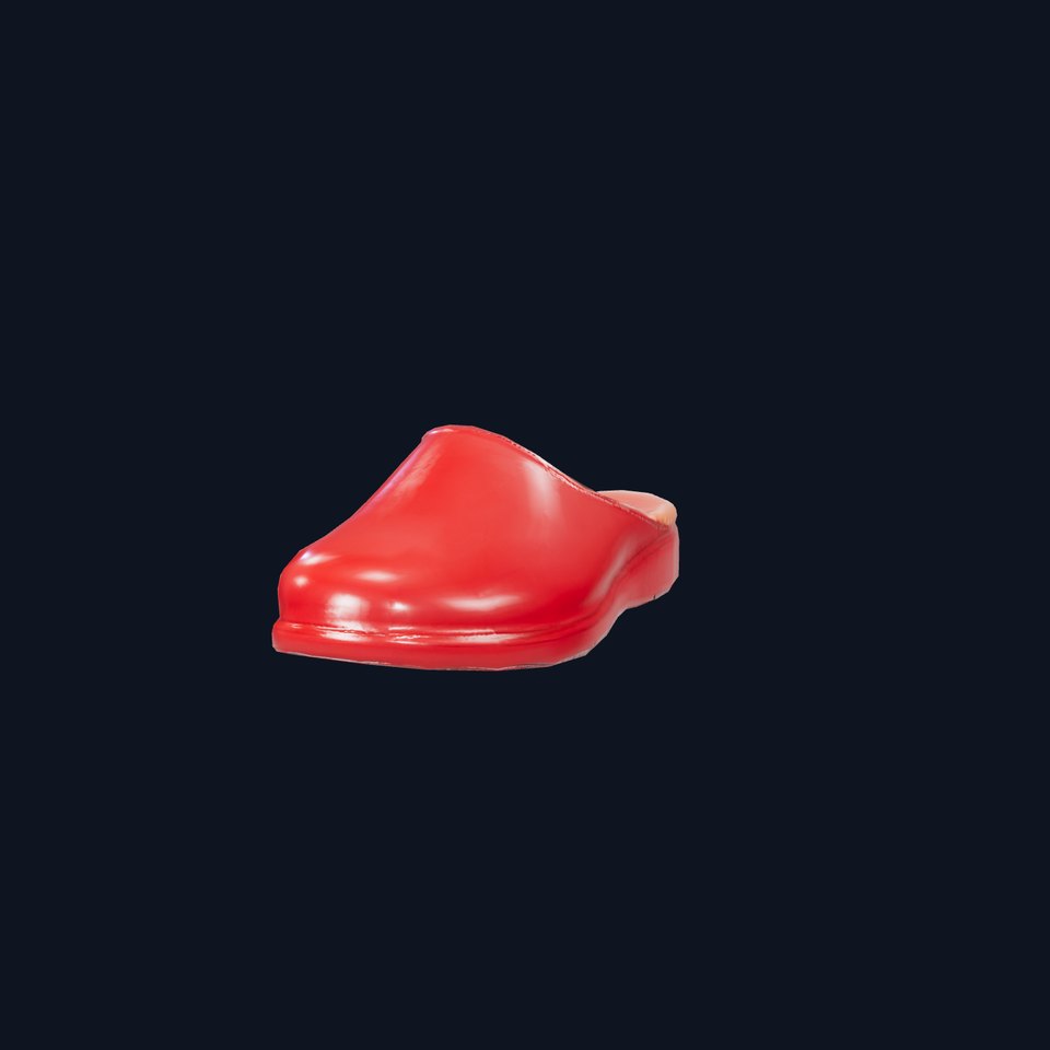 Red Leather Slipper model pack