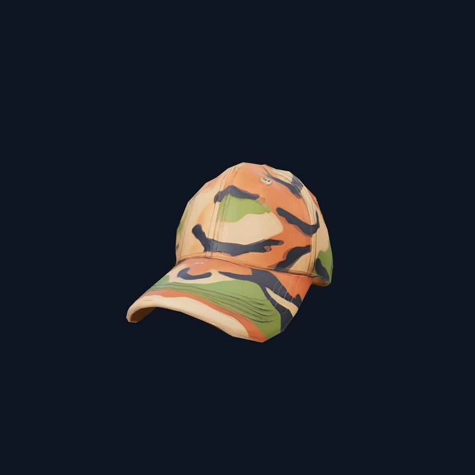 Camouflage Baseball Cap model pack