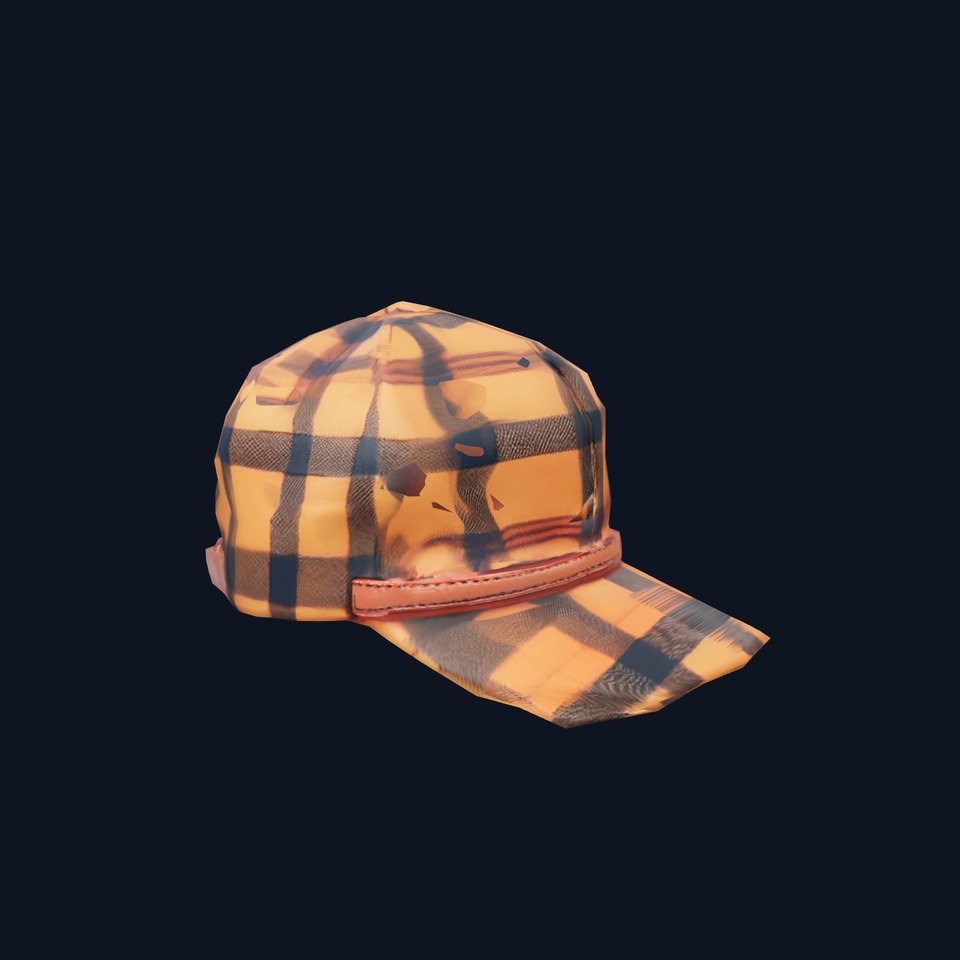 Plaid Baseball Cap model pack