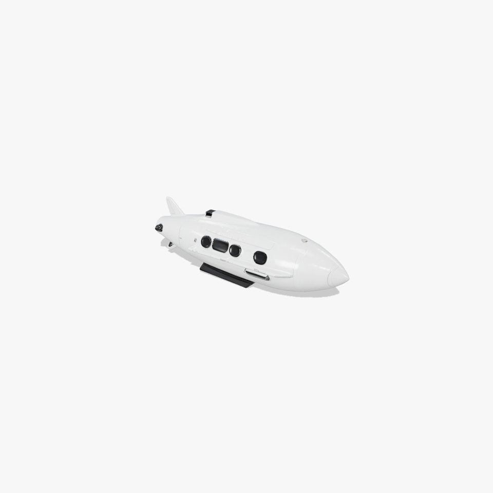 Sleek White Submarine model pack