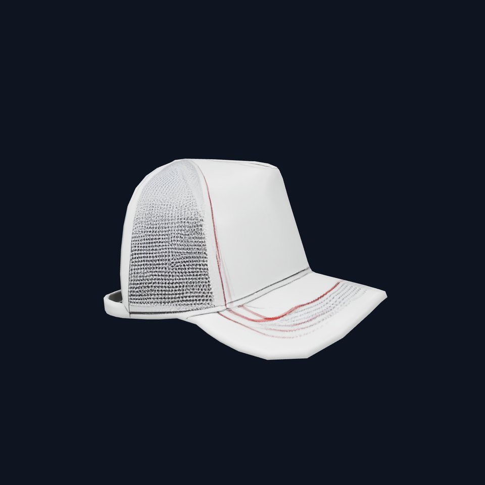Mesh Back Cap model pack