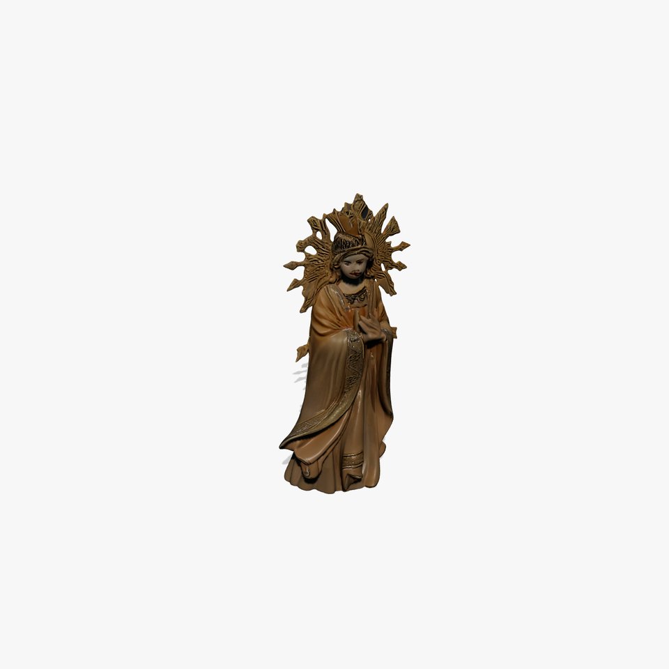 Golden Angelic Statue model pack