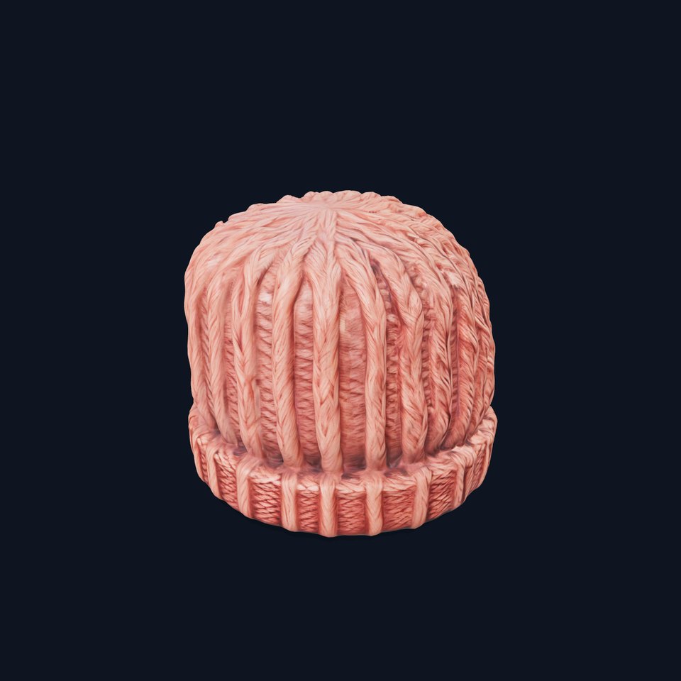 Cozy Knit Hat model pack