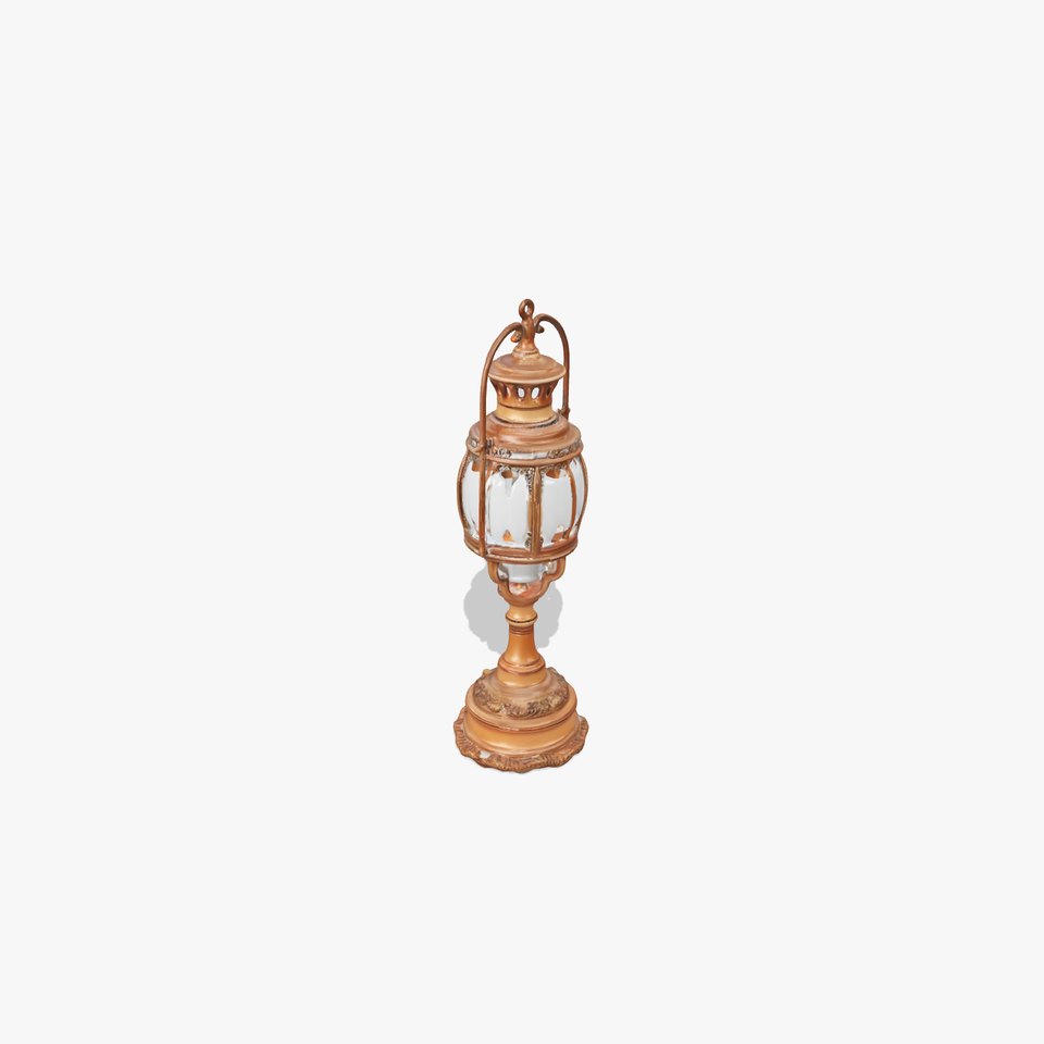 Ornate Brass Lantern model pack