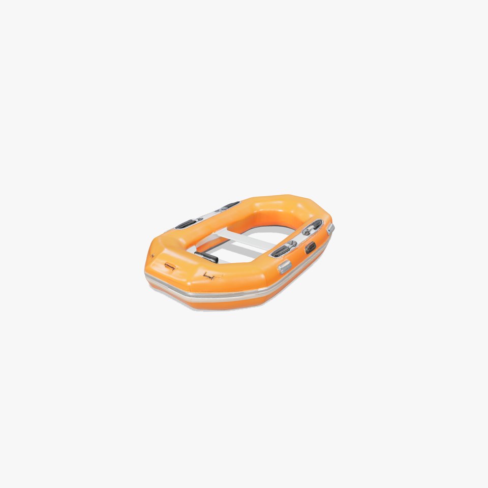 Vibrant Orange Raft model pack