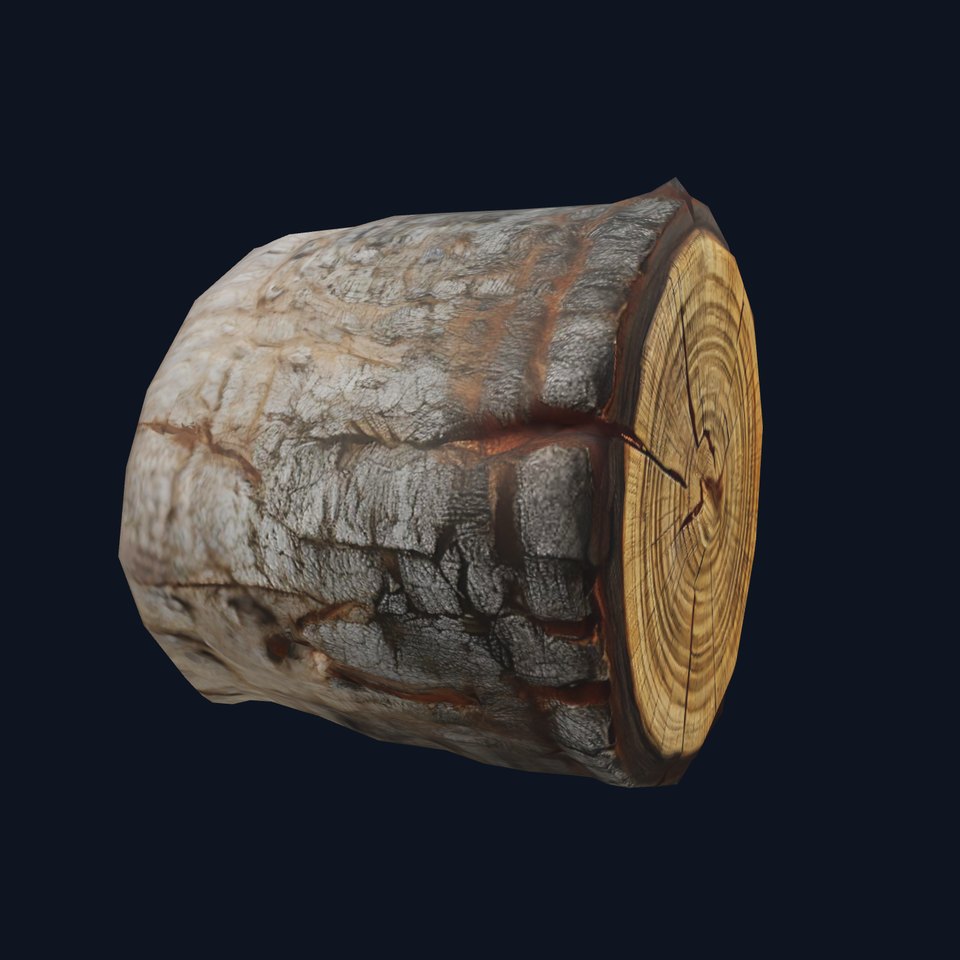 Rustic Tree Trunk model pack