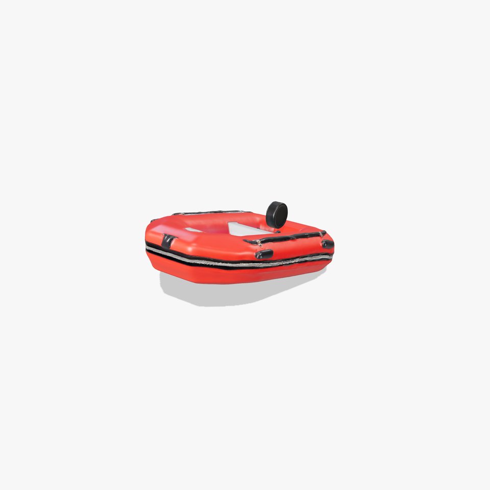 Red Inflatable Boat model pack