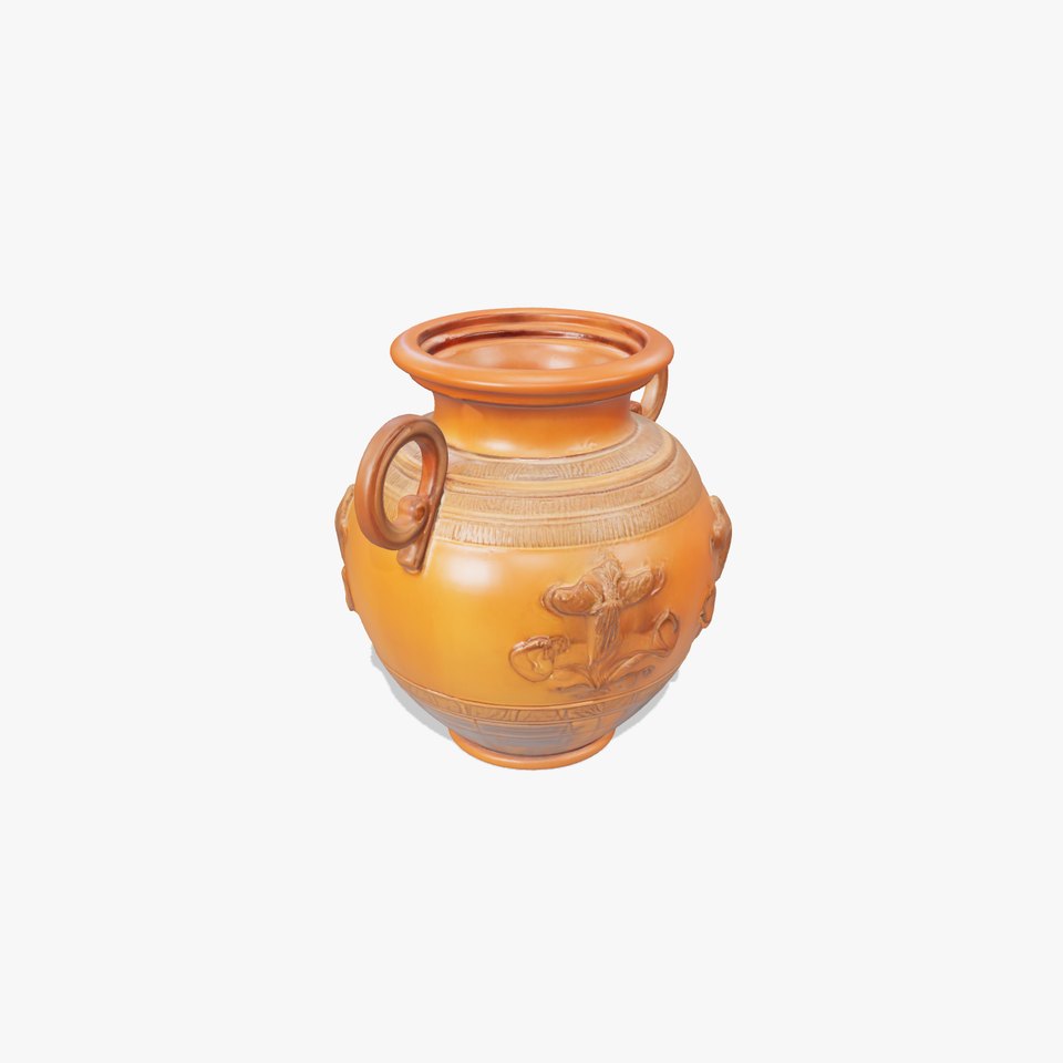 Classic Terracotta Vase model pack