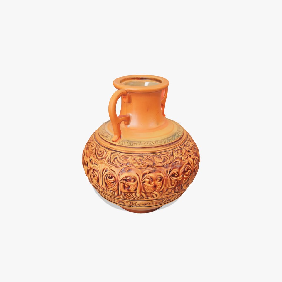 Ornate Terracotta Vase model pack