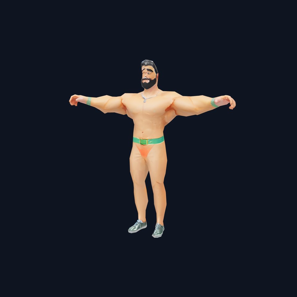 Muscle Hero Character model pack