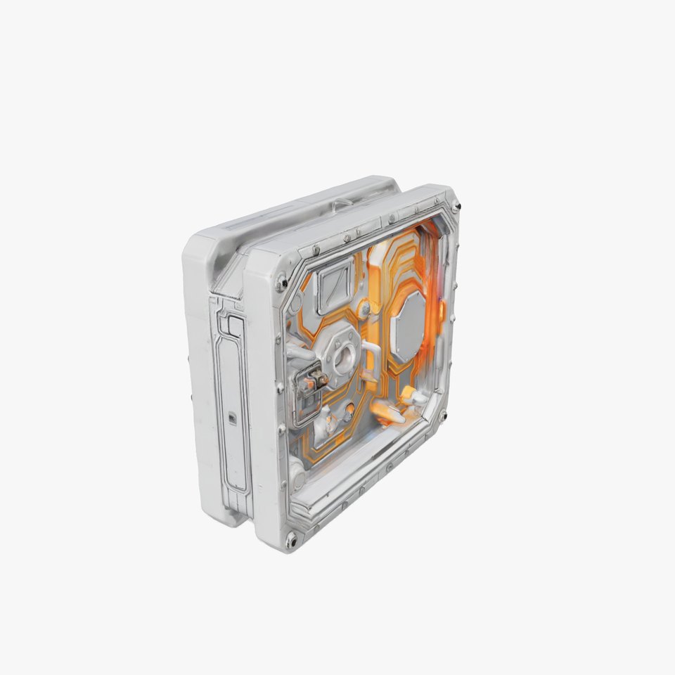 Futuristic Metallic Panel model pack