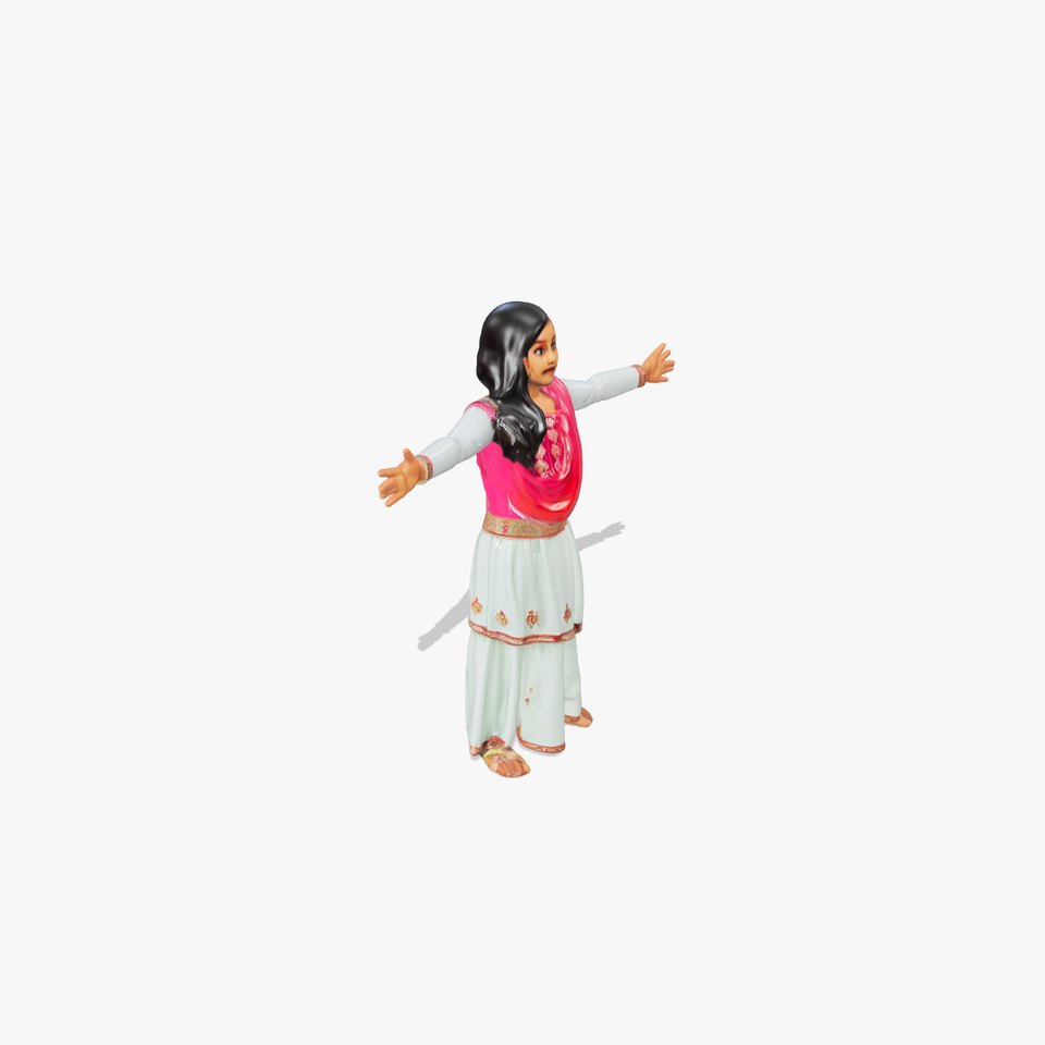 Vibrant Ethnic Dress model pack