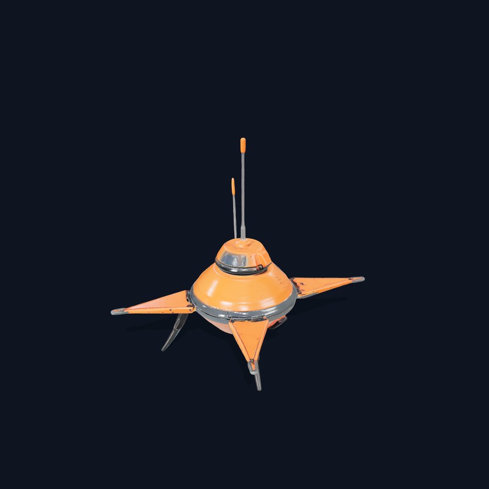 Orange Surveyor Drone model pack