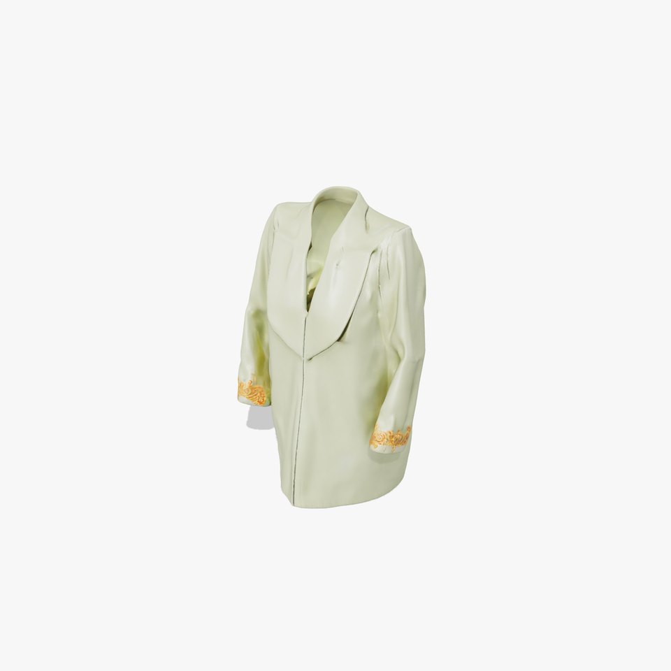 Elegant Green Blazer model pack