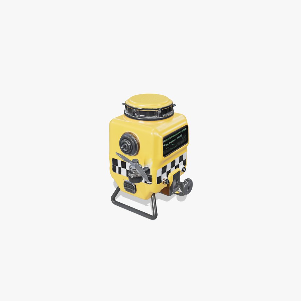 Yellow Surveillance Drone model pack