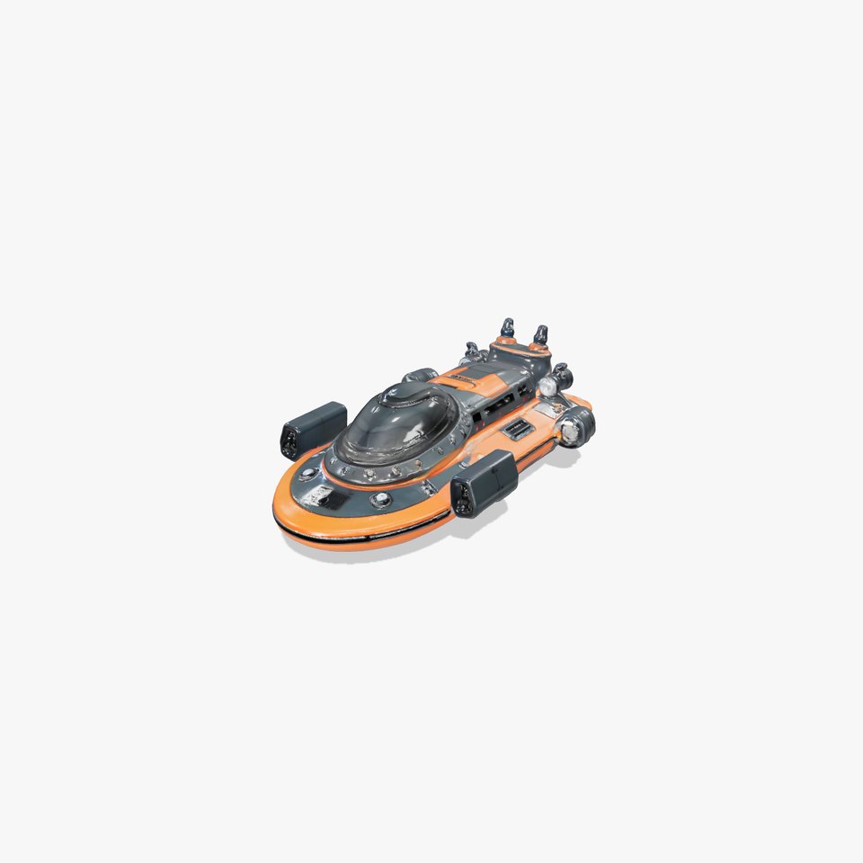 Orange Futuristic Vehicle model pack