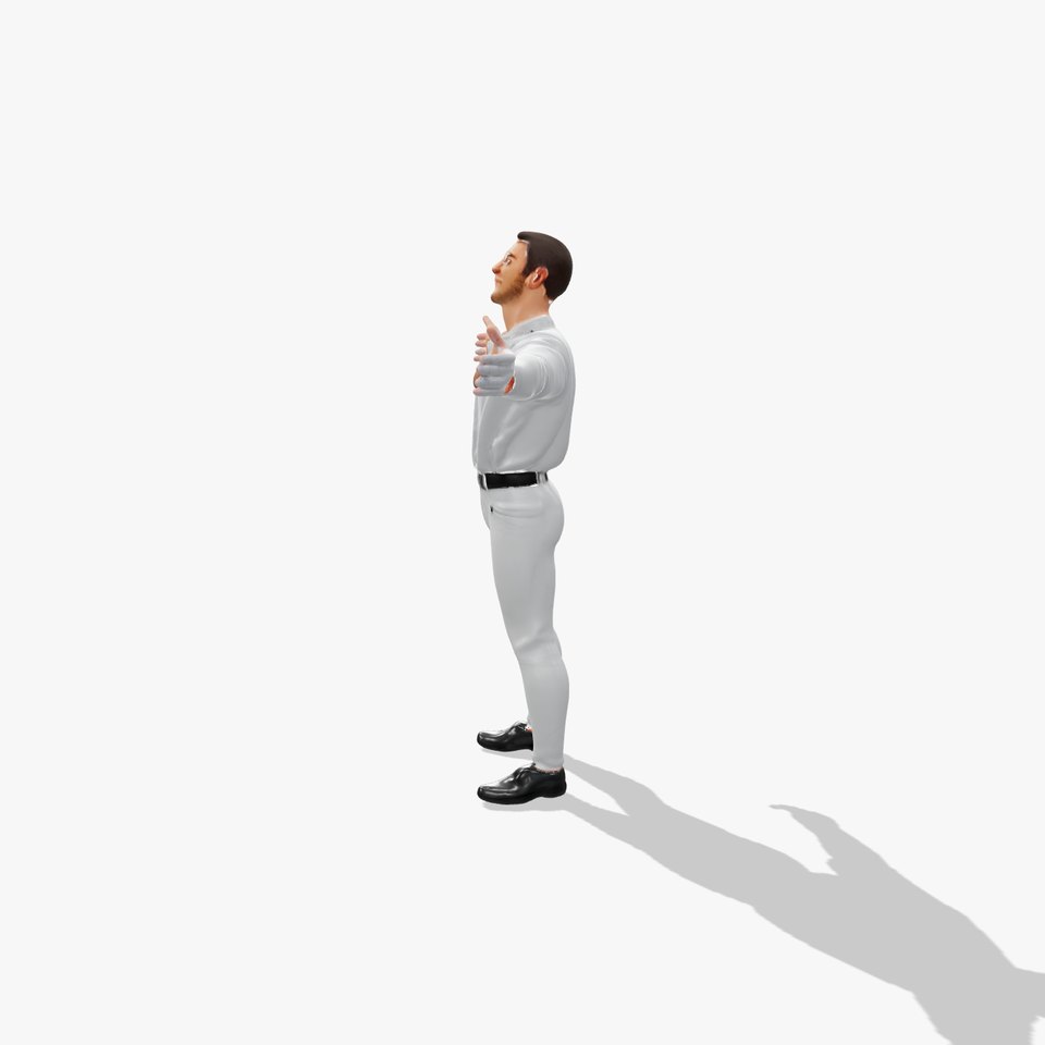 Gray Athletic Outfit model pack