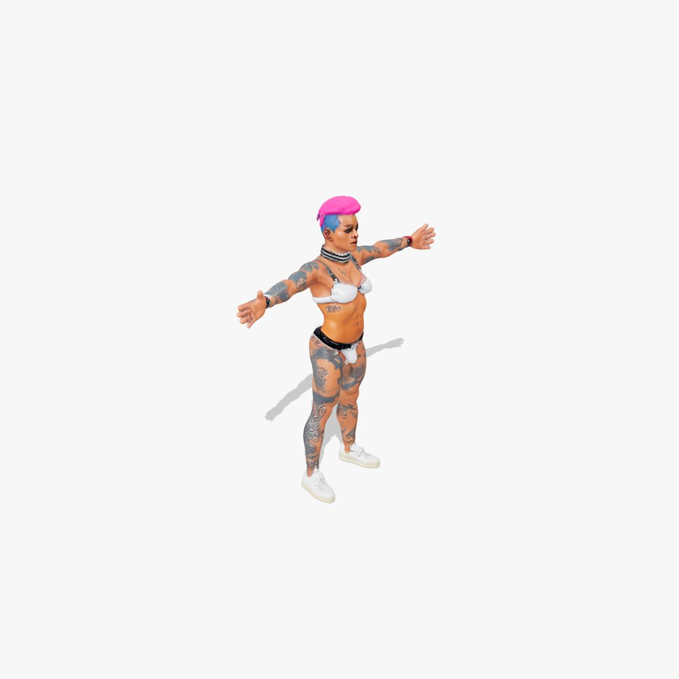 Vibrant Tattooed Character model pack