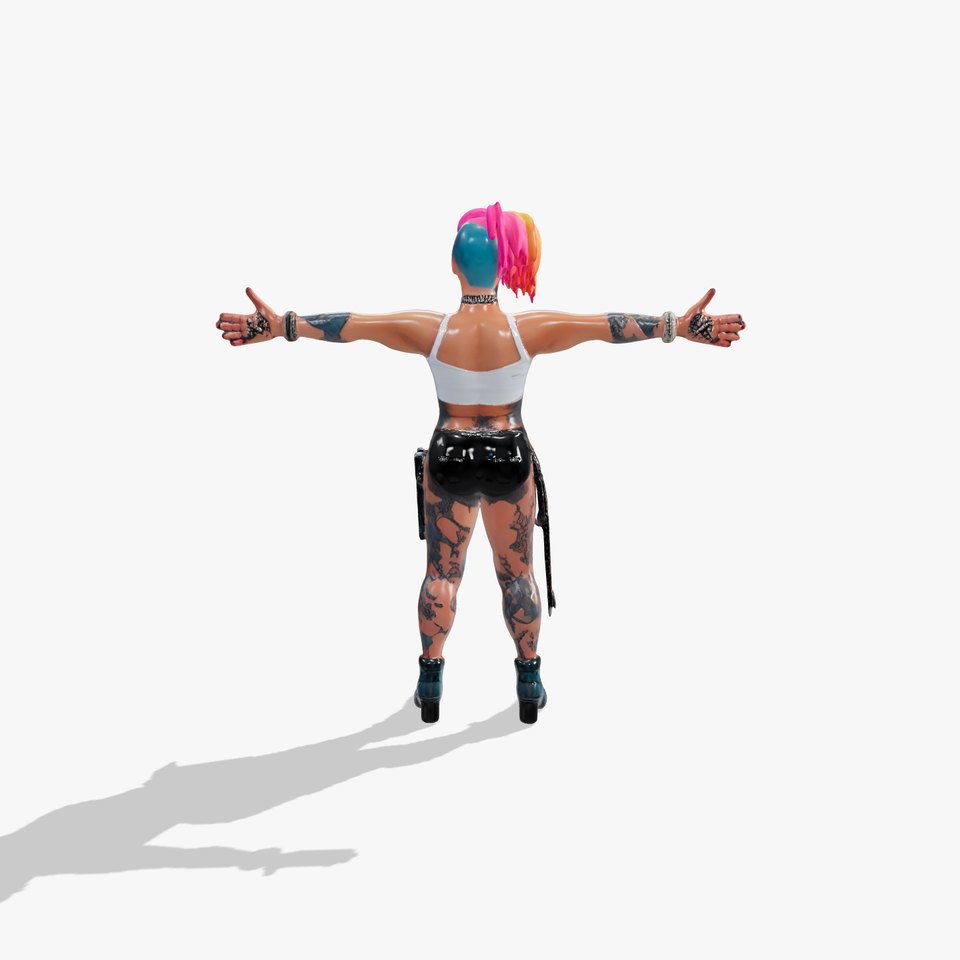 Vibrant Tattooed Character model pack