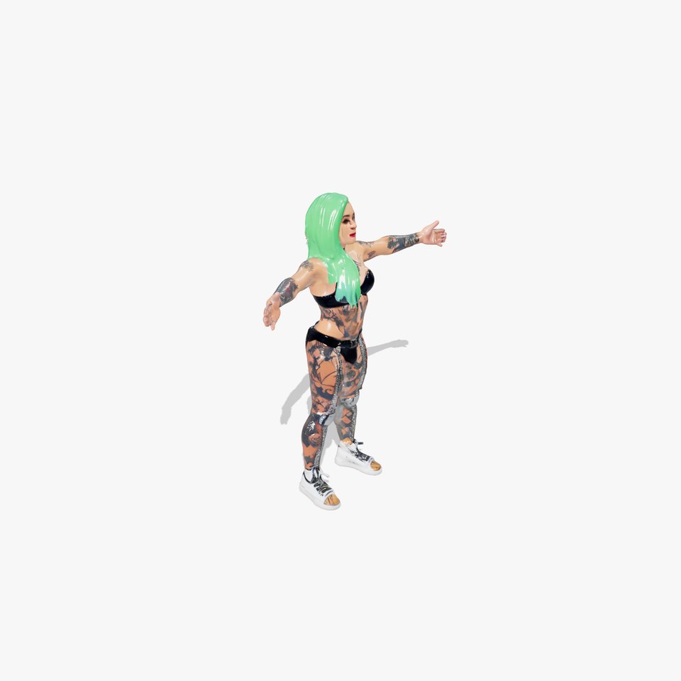 Neon Cyberpunk Warrior model pack