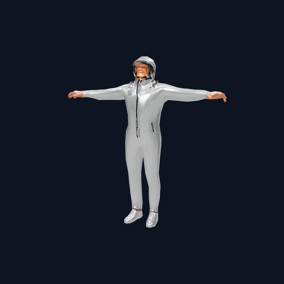 Futuristic Silver Suit model pack