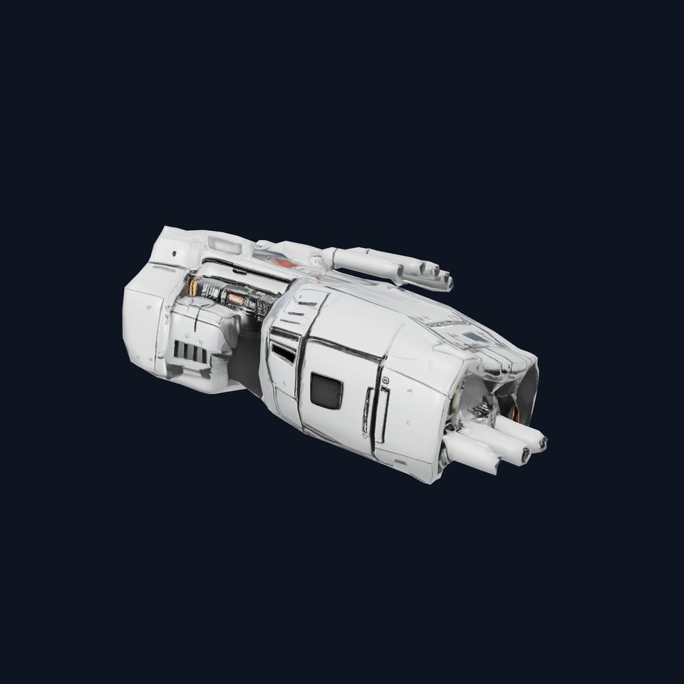 Futuristic Silver Drone model pack