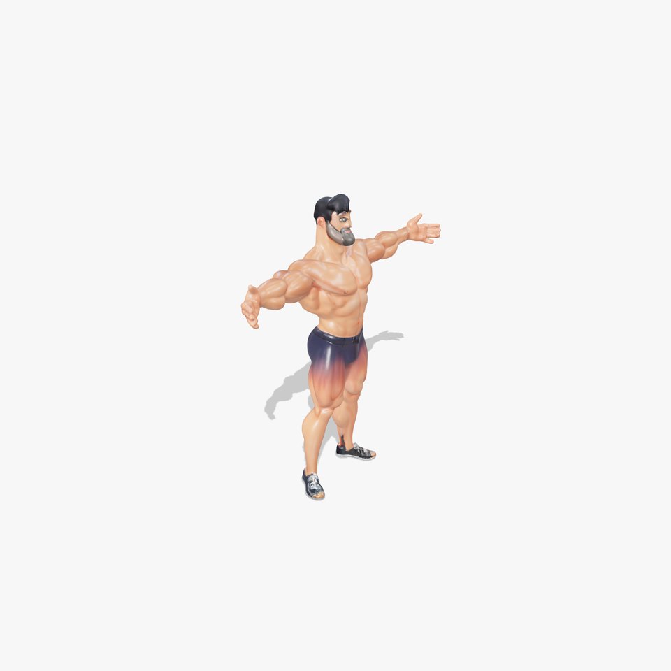 Heroic Muscle Man model pack