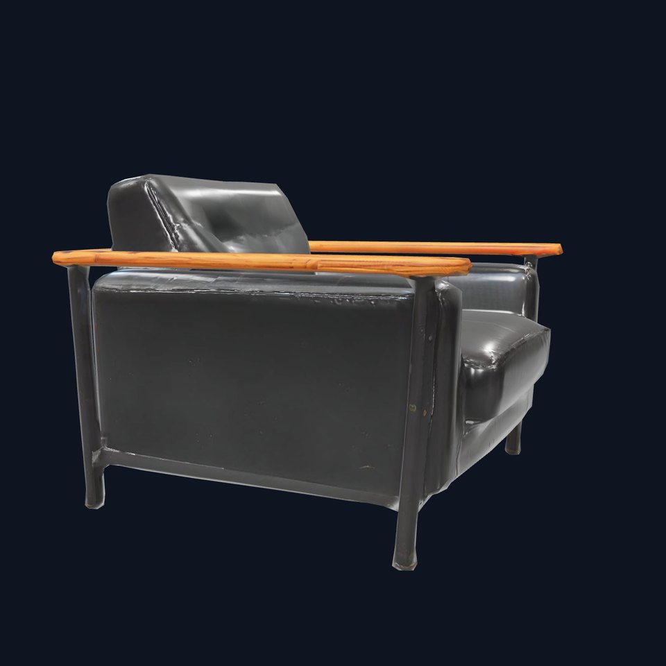 Modern Leather Armchair model pack