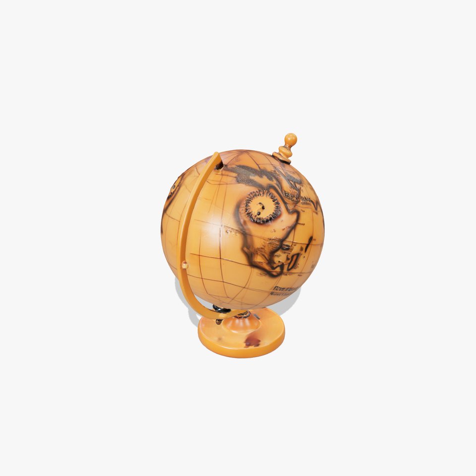 Vintage Brass Globe model pack